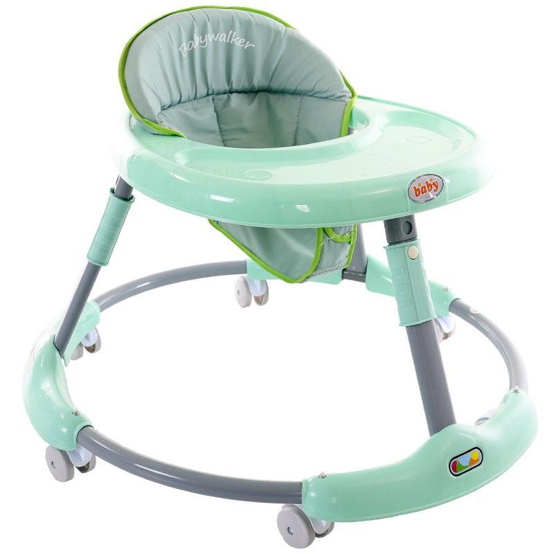 Xe tròn tập đi cho bé BABY hình mèo cho bé chỉnh cao thấp, có nhạc (Xanh nhạt-Xanh đậm-Hồng)