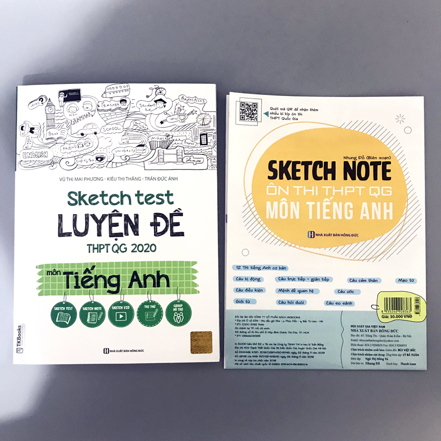 Combo luyện thi khối A1: Sketch Test Luyện Đề THPT QG 2020 môn Toán, Vật lí, Tiếng anh