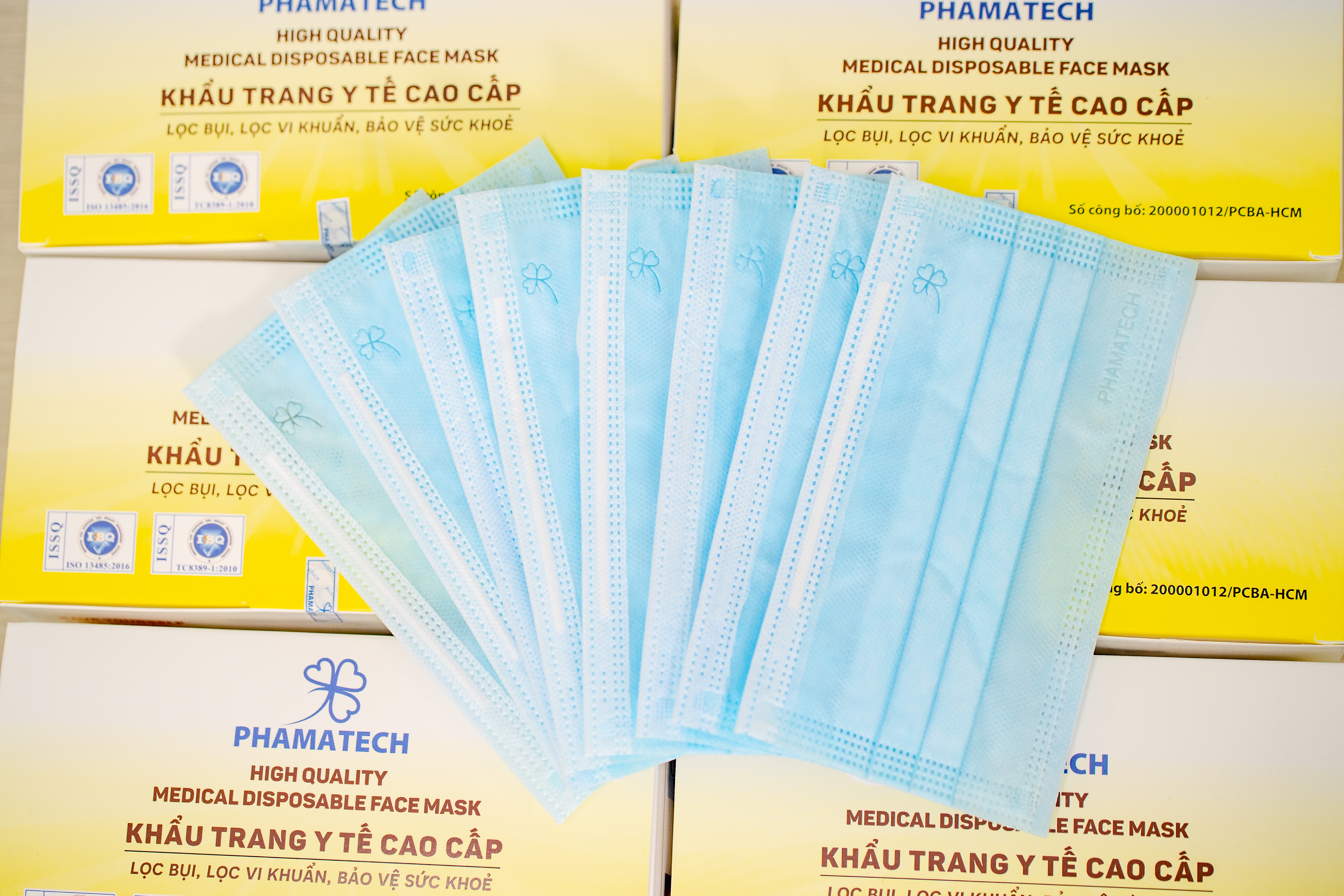 Khẩu Trang Y Tế  Phamatech 4 Lớp  – Cao Cấp, Lọc Khuẩn, Bụi Mịn