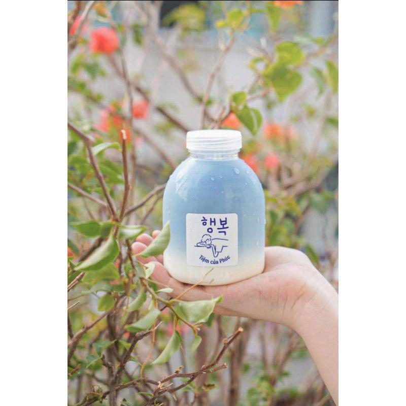 Chai Nhựa 500ml Tròn Lùn Miệng Rộng Nắp Fi38. Chai Đã Kèm Nắp. Nhựa HuySun