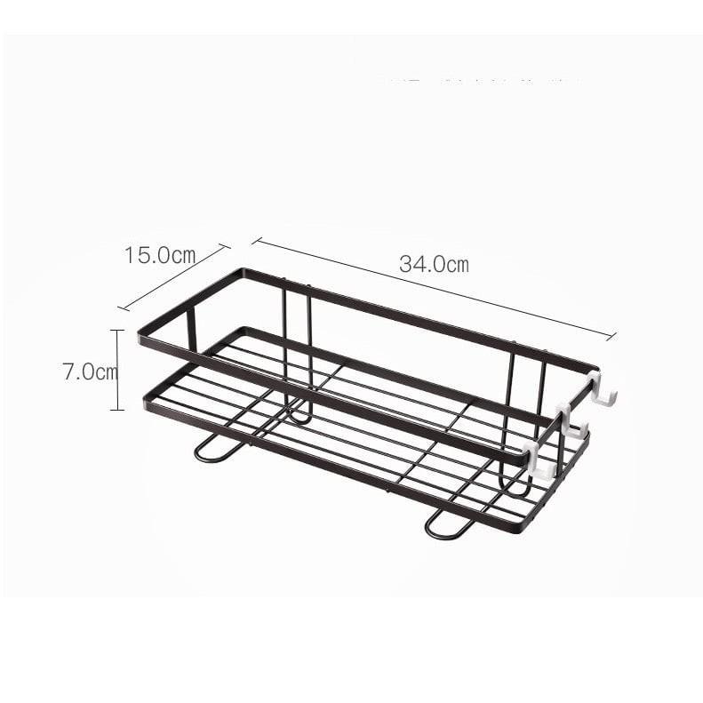 Kệ Sắt Đen Gài Để Đồ Trên Bồn Cầu Tabihome Mới 2 Chân