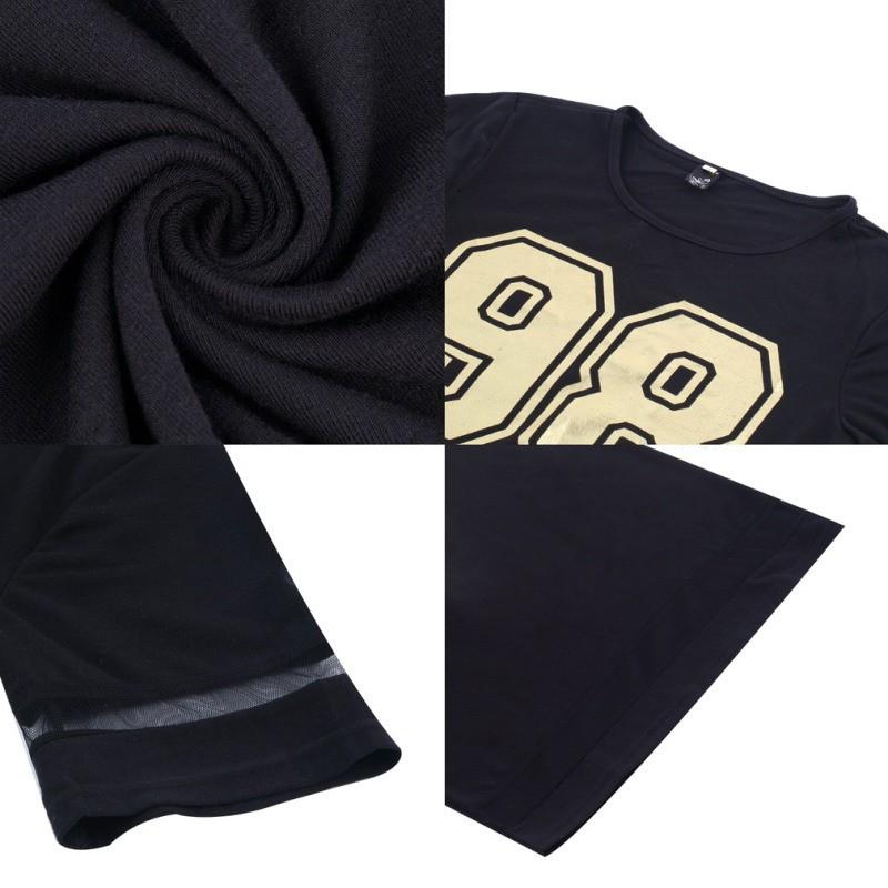 Đầm tay ngắn cổ tròn hoạ tiết in thiết kế thanh lịch