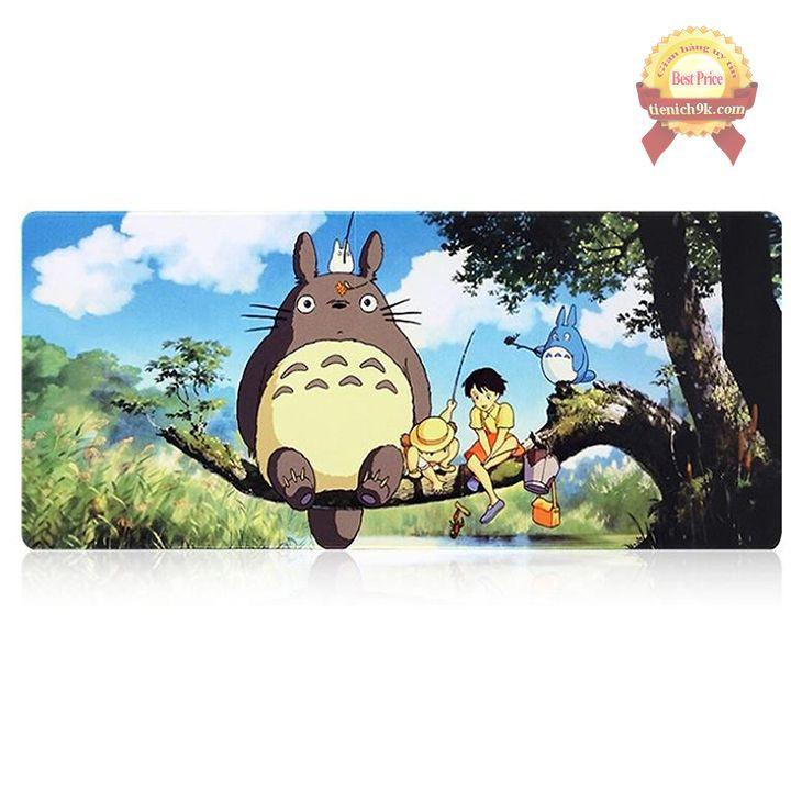 Bàn di chuột totoro bo viền khổ to 80x30cm