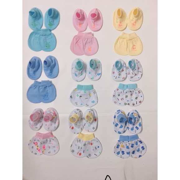 Sét 10 Bộ Bao tay bao chân sơ sinh Gồm: .Hàng công ty Loại tốt cho bé.