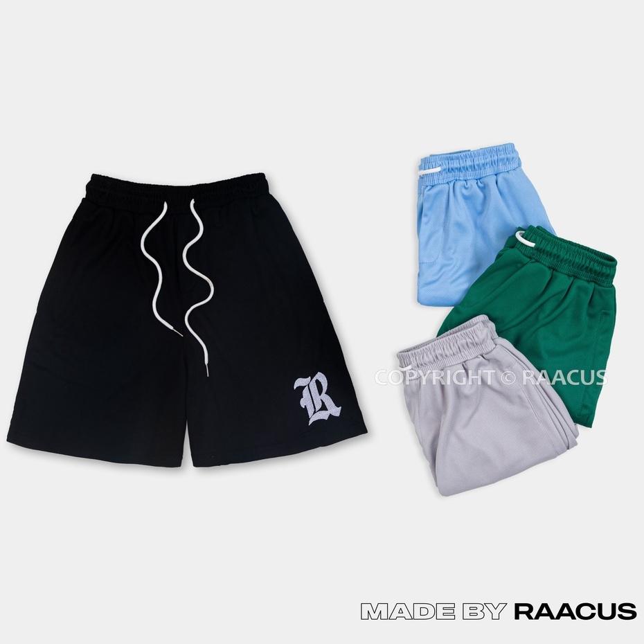 Quần đùi nam nữ RAACUS thể thao mặc nhà, quần short nam nữ ống rộng phong cách hàn quốc - D1QS222