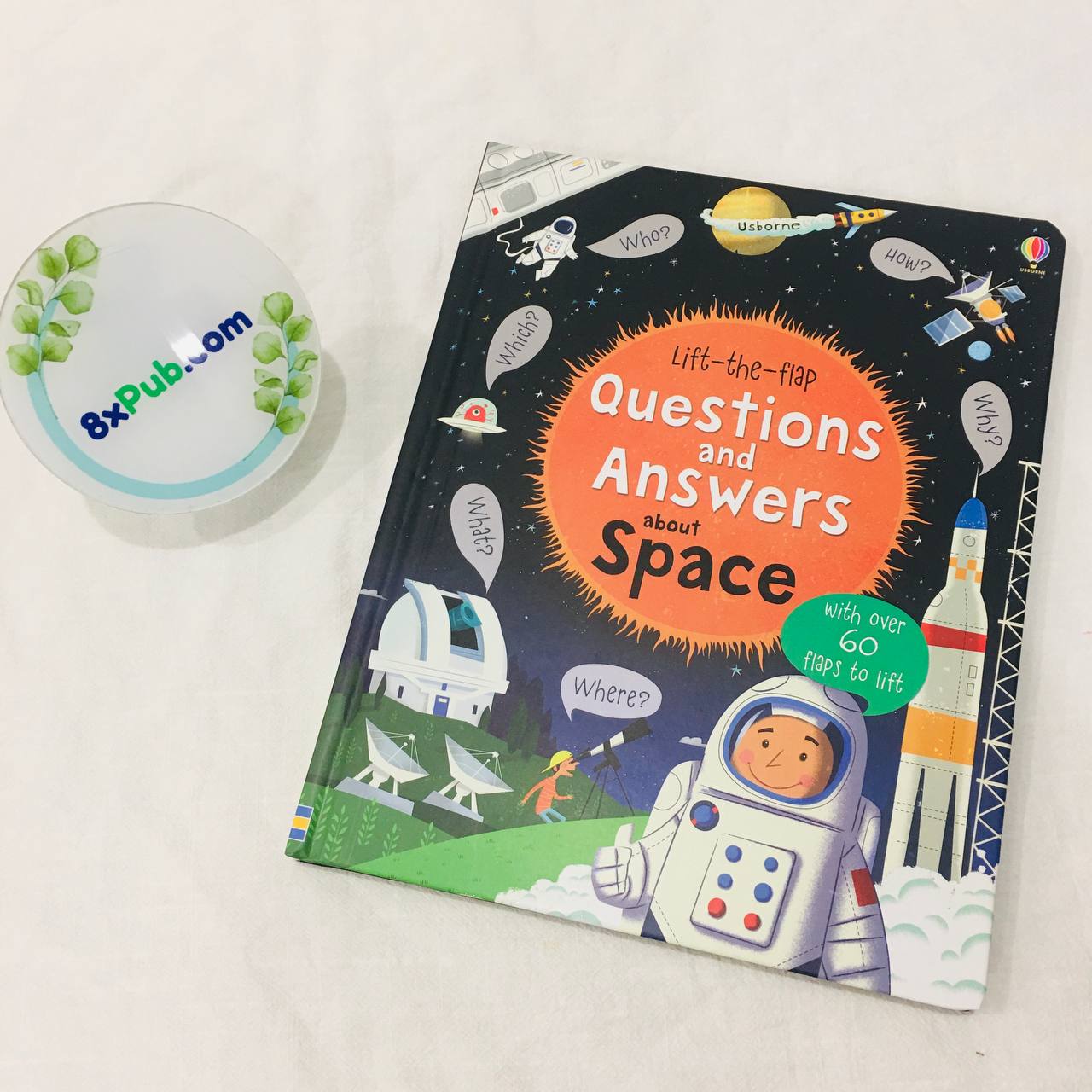 Sách tương tác tiếng Anh lật mở Usborne Lift-the-flap | Questions &amp; Answers About Space