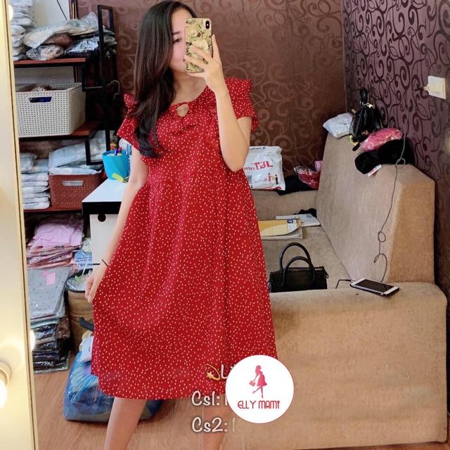 Váy bầu công sở chất lụa 45-68kg