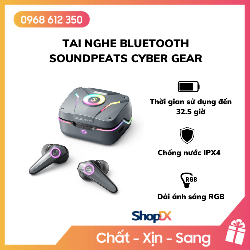 Tai nghe bluetooth Soundpeats Cyber Gear - Hàng Chính Hãng