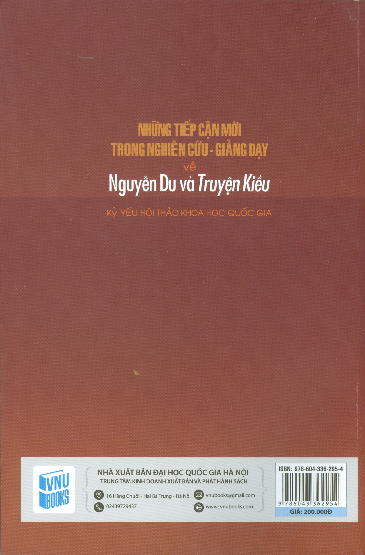 Những Tiếp Cận Mới Trong Nghiên Cứu - Giảng Dạy Về Nguyễn Du Và Truyện Kiều (Kỷ yếu Hội thảo Khoa học Quốc gia)