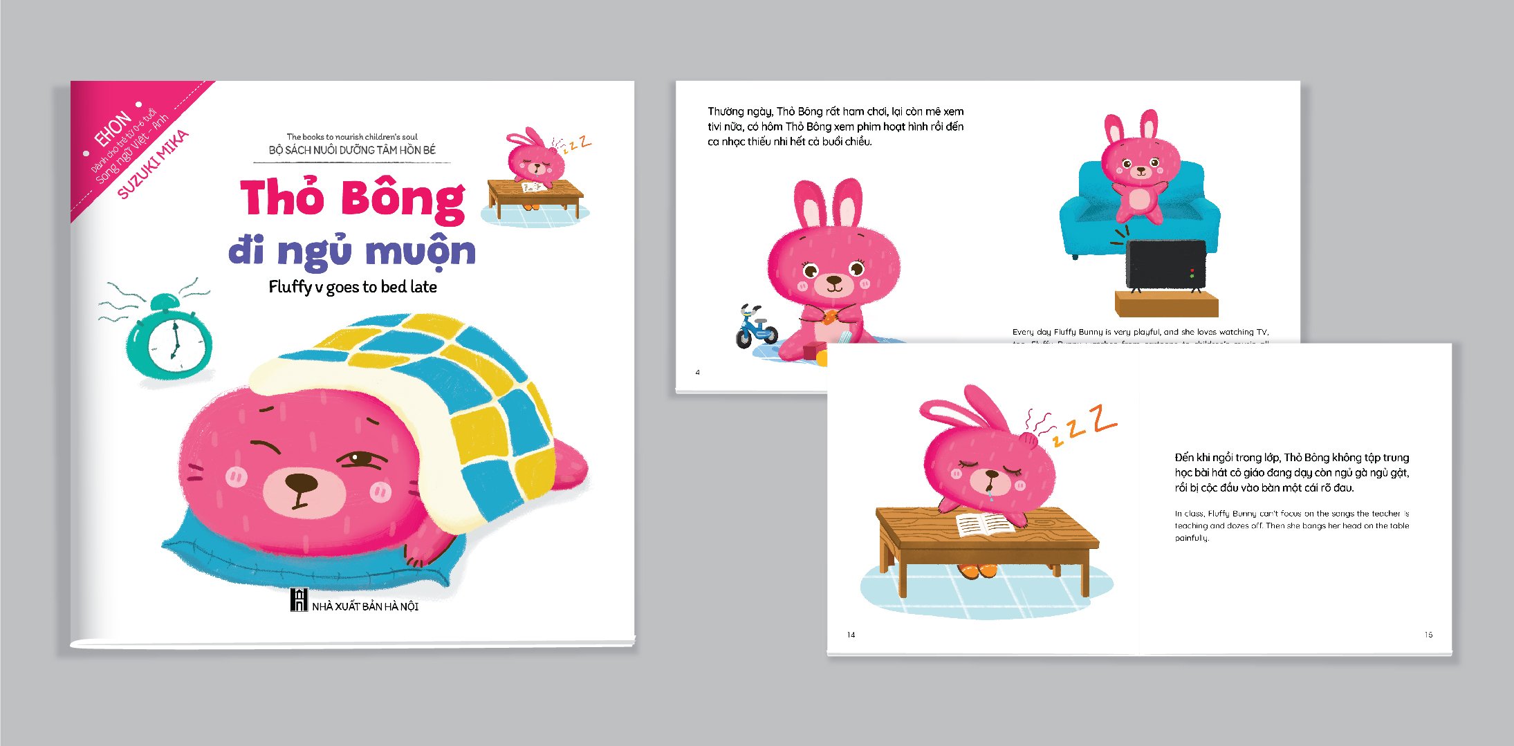 Bộ Ehon kĩ năng sống Thỏ Bông 5 quyển -