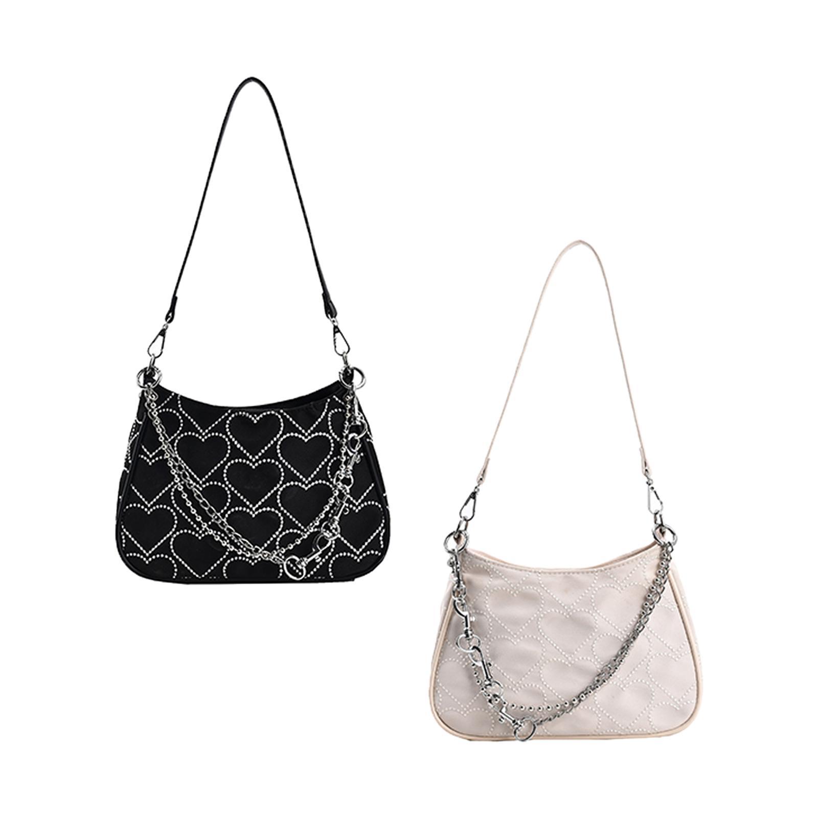 Casual Dumpling Bun Heart Pattern Underarm Bags Purse Shoulder Bag