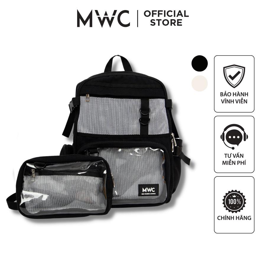 BALO MWC 1148 - Set Balo Nam Nữ Unisex Chống Sốc Chống Nước Nhiều Ngăn, Đựng Laptop, Mang Đi Học, Đi Chơi