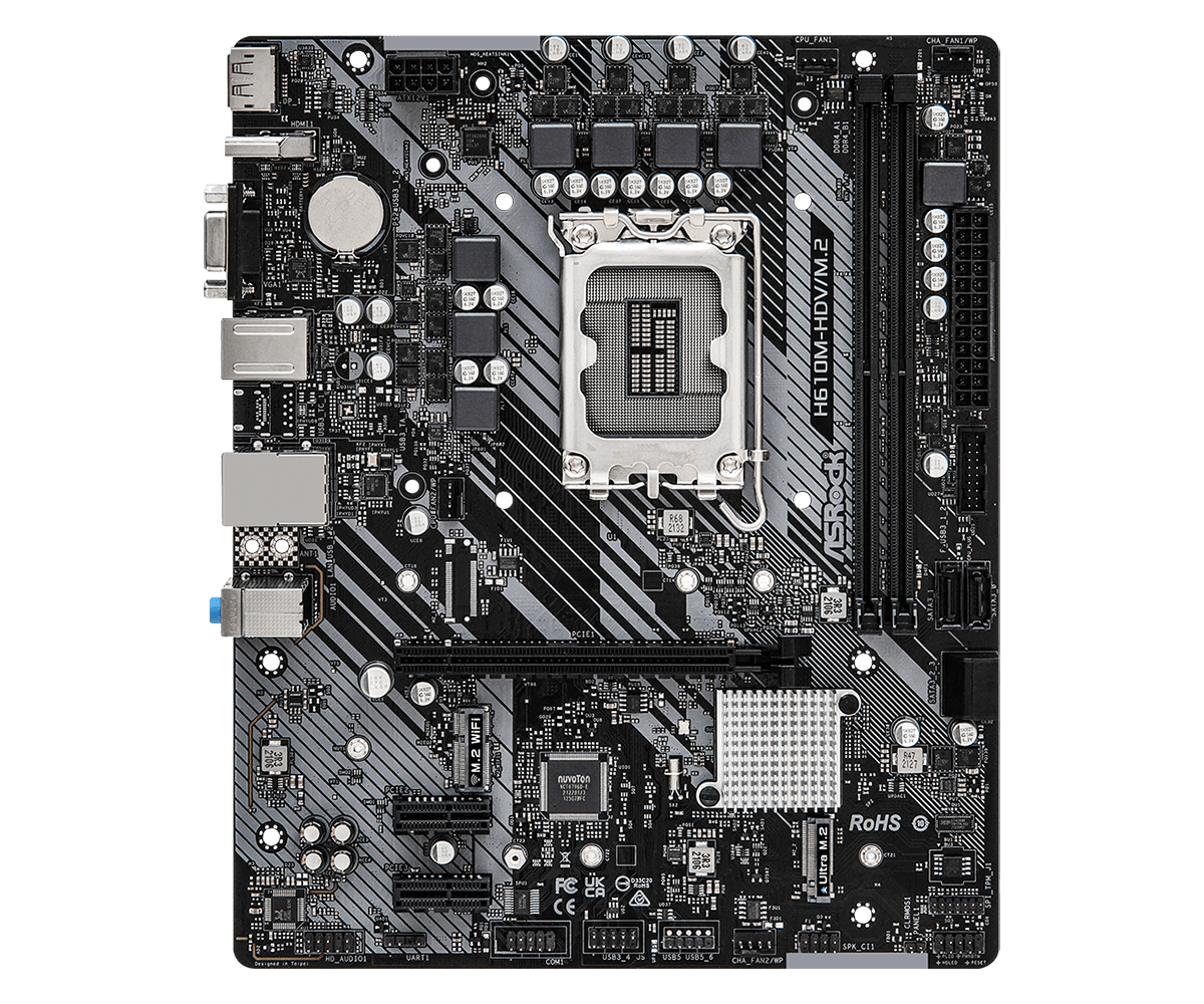 Bo mạch chủ Mainboard ASROCK H610M-HDV/M.2 DDR4 -- Hàng Chính Hãng