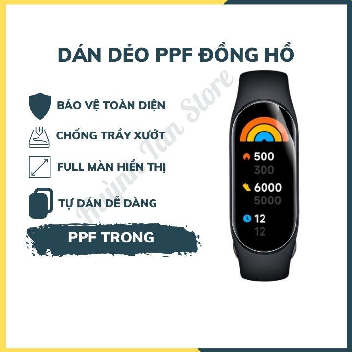 Miếng dán ppf mi band 7 trong suốt hoặc nhám chống vân tay bảo vệ màn hình mua 1 tặng 1 phụ kiện huỳnh tân store