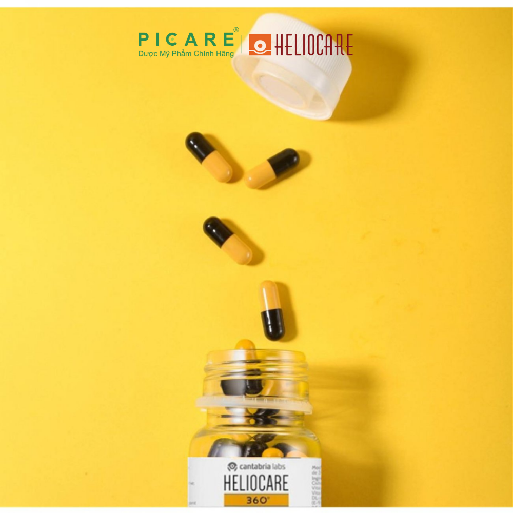Viên Uống Chống Nắng Heliocare 360 Oral Hỗ Trợ Chống Ánh Sáng Xanh