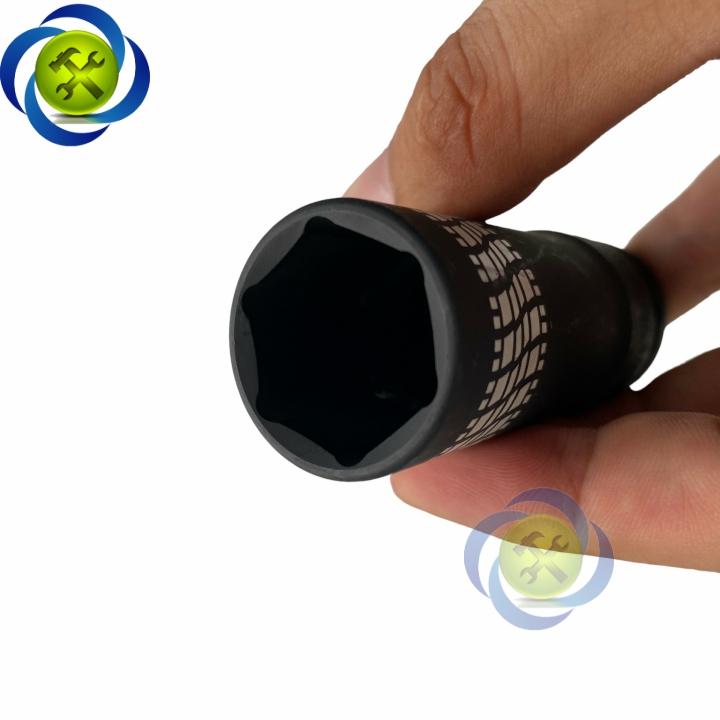 Tuýp 21mm đen dài mỏng Kingtony 441521M loại 1/2 có 6 cạnh