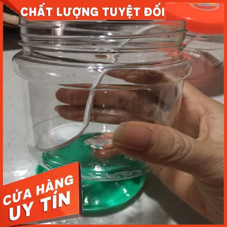 Lọ nhựa đựng gia vị nắp vặn kín 300ml kèm thìa xịn