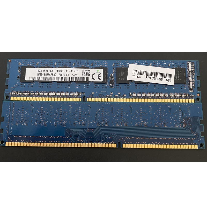 Ram ECC UDIMM (ECC UNBUFFERED) DDR3 4GB bus 1866
