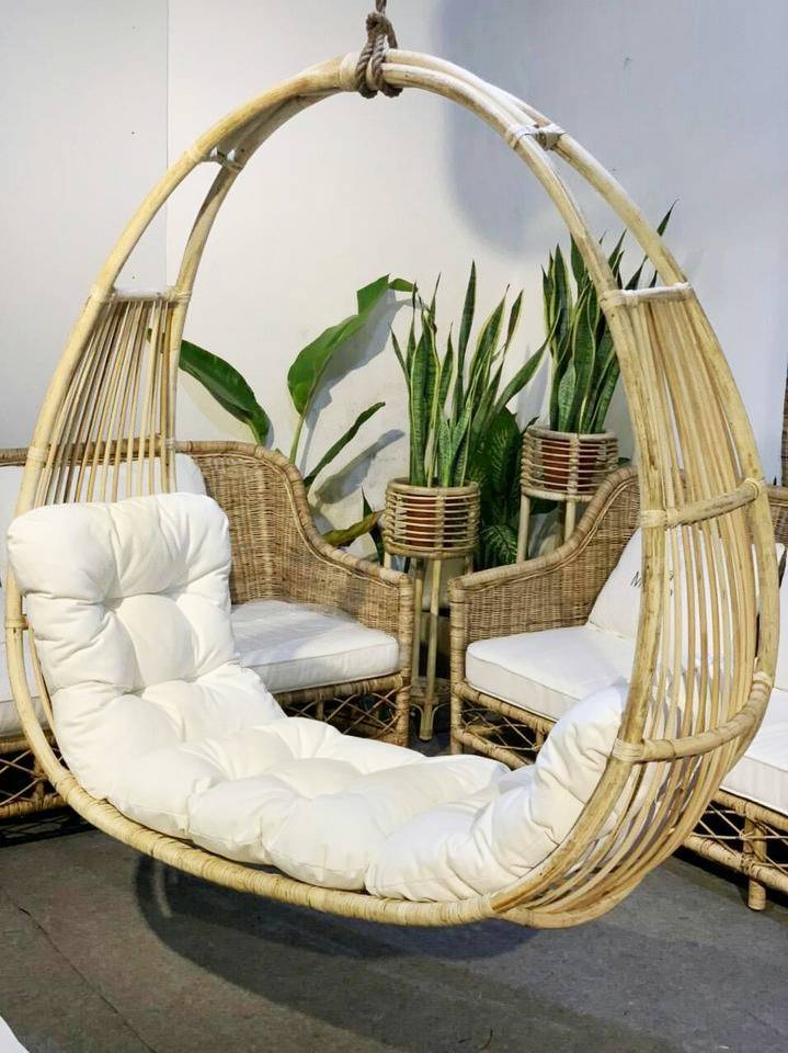 Xích Đu Mây Thiết Kế Mới 2021- Wicker Rattan Swing Special Design-OT009