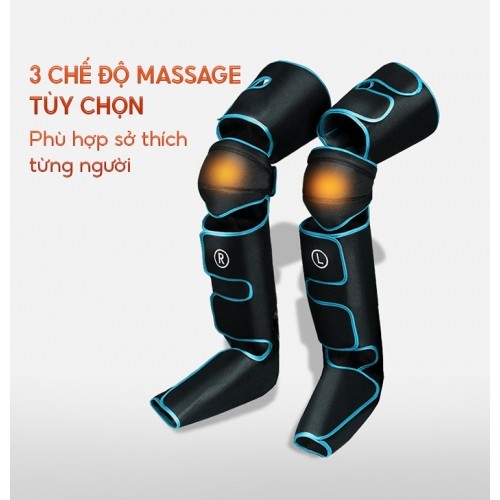 Máy Nén Ép Trị Liệu Suy Giãn Tĩnh Mạch Chân Nikio NK-287 - Massage Chân Bằng Công Nghệ Túi Khí Tân Tiến Với Áp Suất 50 Kpa - Tích Hợp Nhiệt Sưởi Ấm Đầu Gối - Tăng Tuần Hoàn Máu, Hỗ Trợ Cải Thiện Suy Giãn Tĩnh Mạch Và Đau Nhức Chân