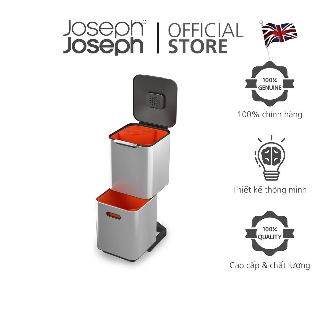 Thùng rác 2 ngăn cao cấp Joseph Joseph 001044 - Totem Compact 40L Waste & Recycling Bin