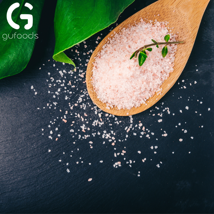 Muối Hồng Himalaya GUfoods (dạng hạt mịn) - Tự Nhiên, Tinh Khiết, Giàu Khoáng Chất, Tốt Cho Sức Khỏe
