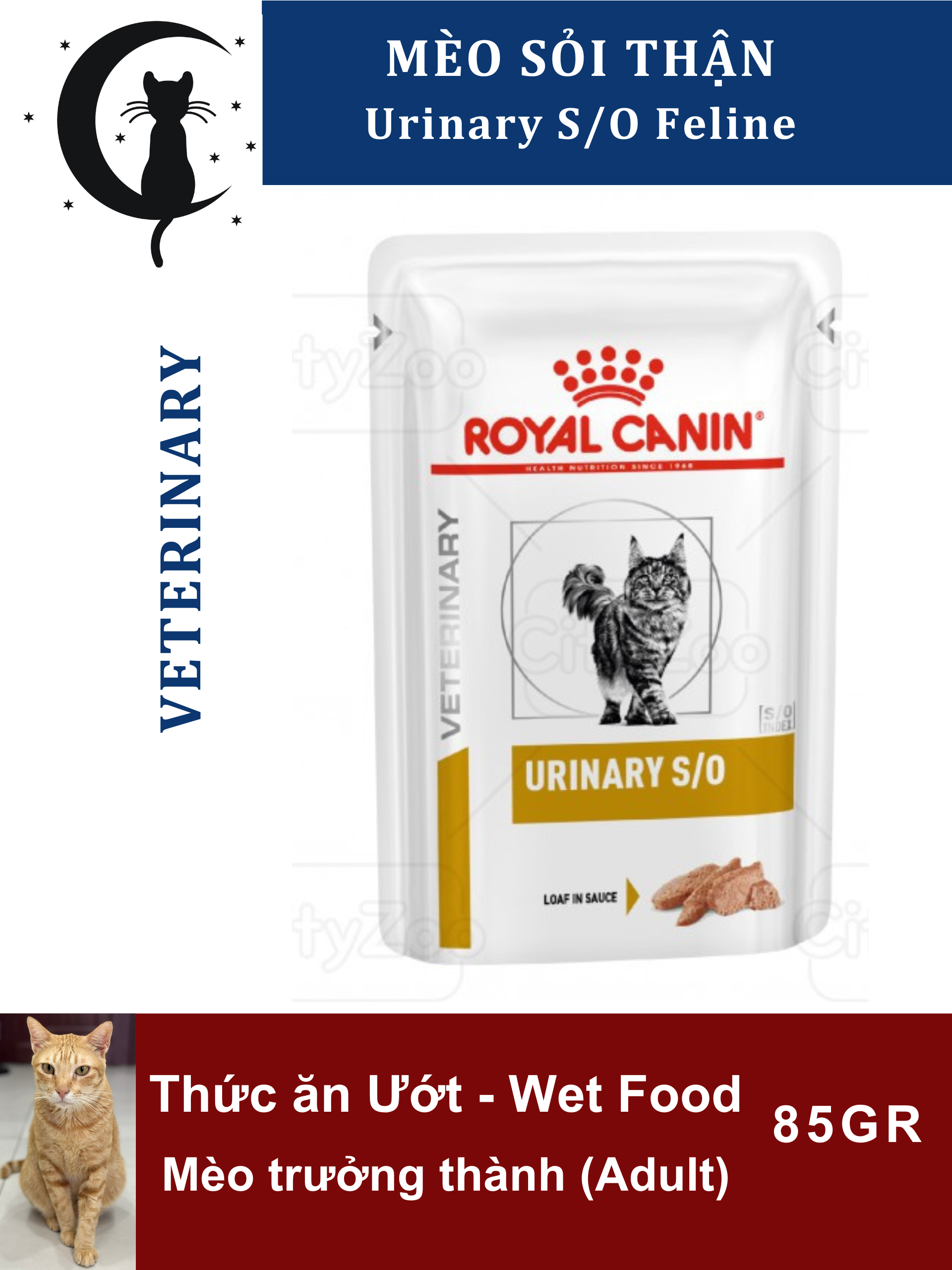 Royal Canin Pate Urinary S/O - Mèo Sỏi thận 85Gr