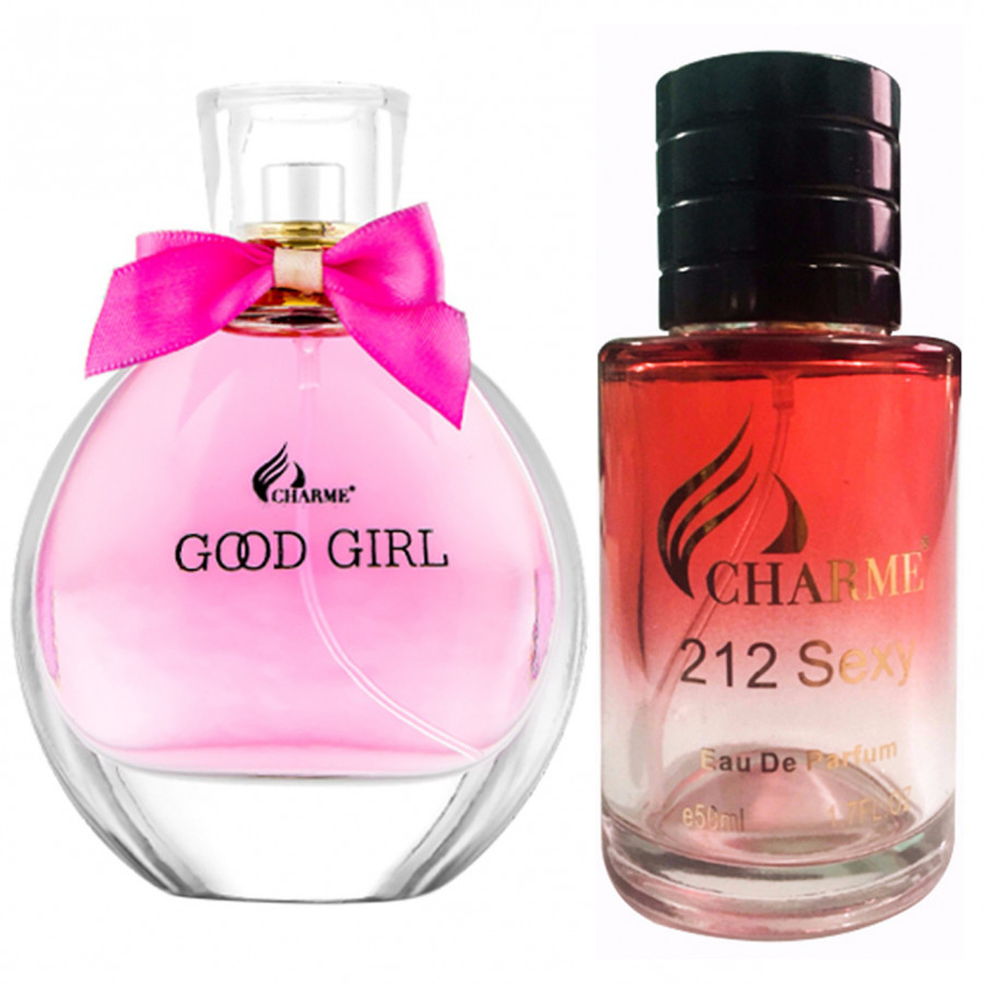 Cặp đôi nước hoa nữ Charme Good Girl (100ml) và nam Charme 212 Sexy(50ml)