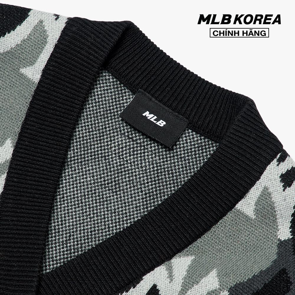 MLB - Áo khoác cardigan nữ Argyle Monogram Crop 3FKCY0124