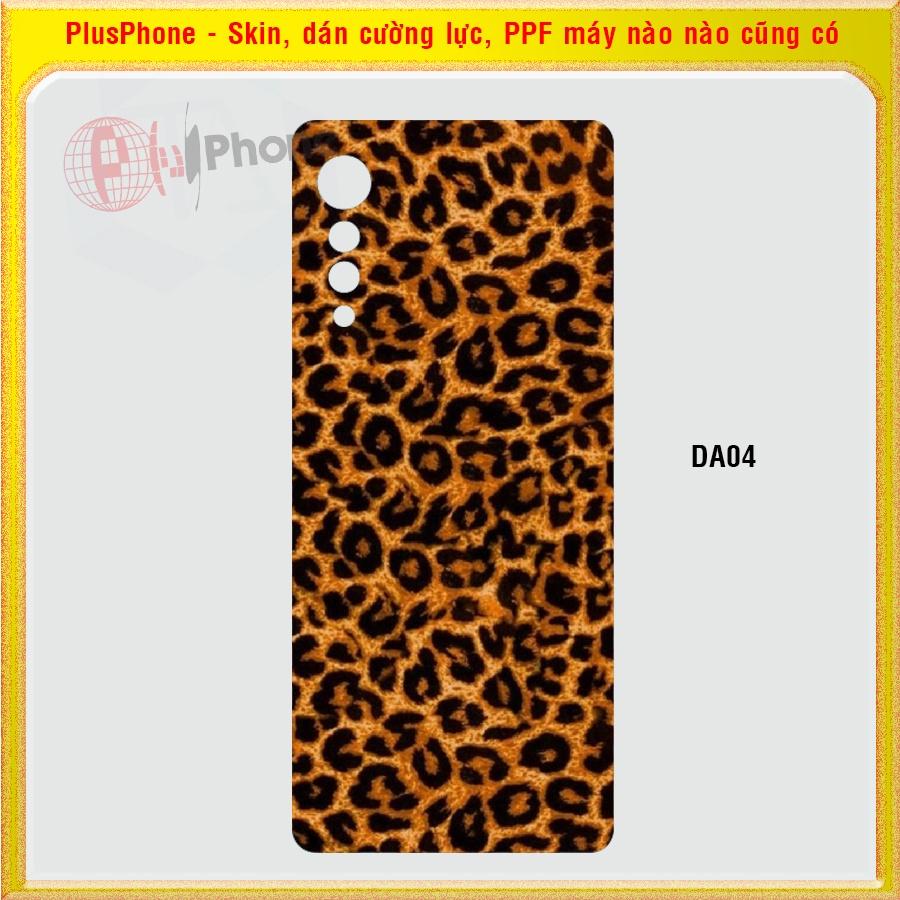 Dán Skin cho điện thoại LG Velvet 5G vân da cá sấu, vân da báo