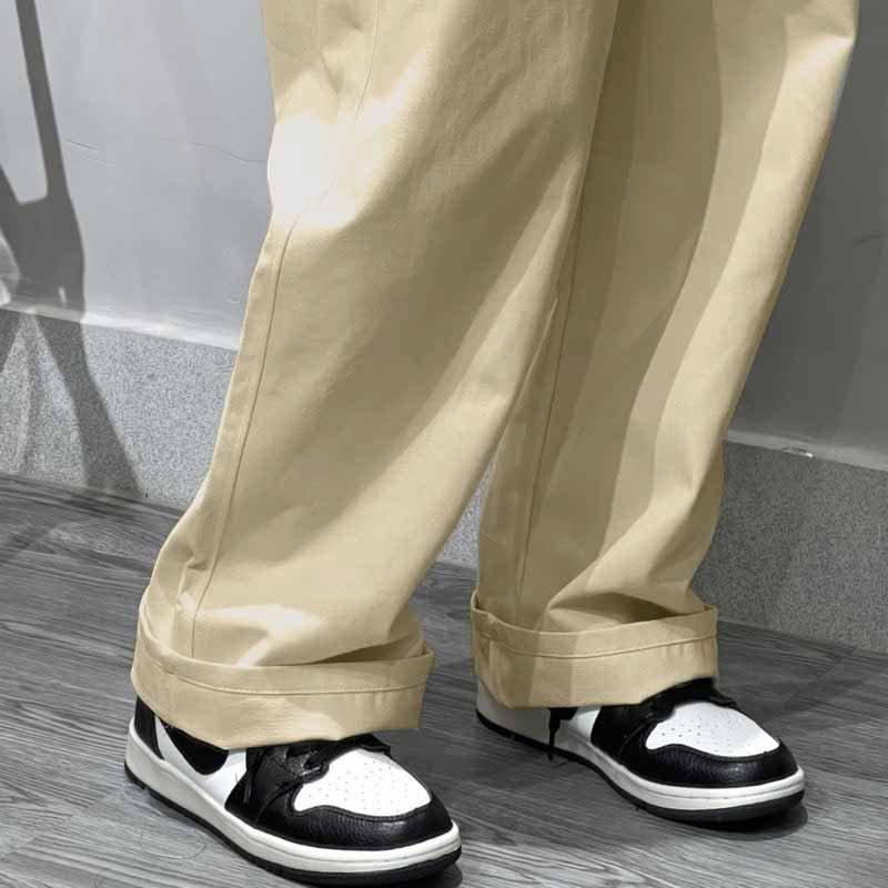 Quần Jogger Baggy kaki Dáng Suông Dài ống rộng - Chất Vải Kaki Kiểu Thể Thao UNISEX bốn Màu Đen,rêu,be,xám. 01x