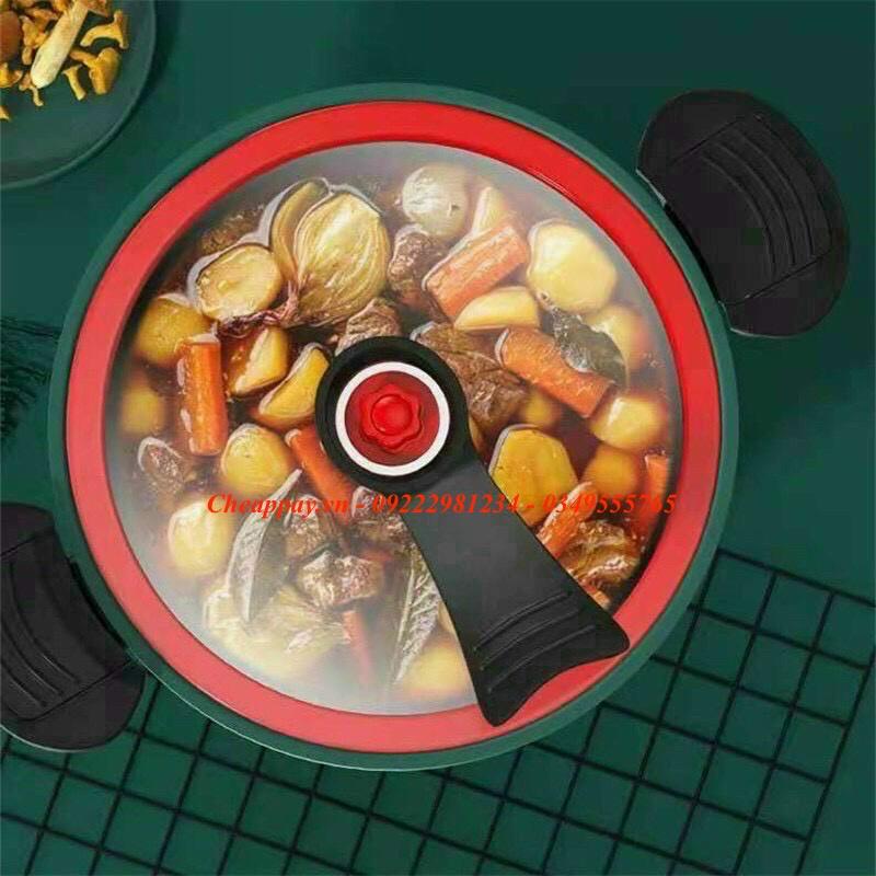 Nồi hầm công nghệ áp suất dung tích 3,5lit đường kính nồi 22cm