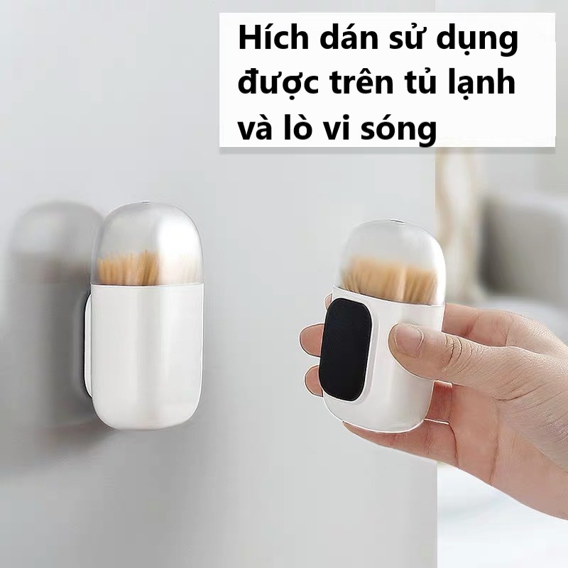 Hộp đựng tăm dán tủ lạnh, lò vi sóng