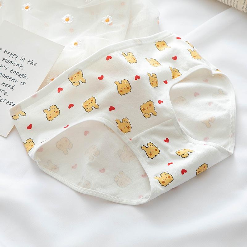 Quần lót nữ cotton giấy thỏ vàng bunny 0128