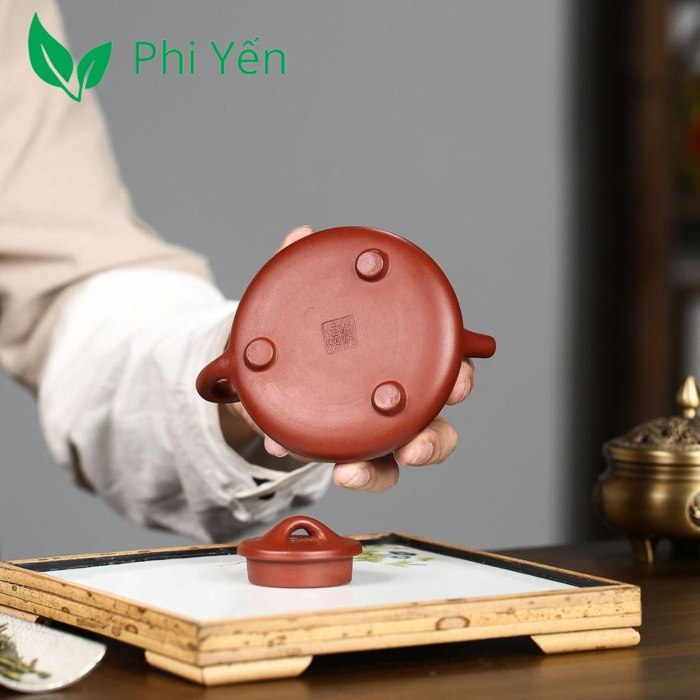 Ấm trà Tử sa Đại hồng bào Sơn thủy Thạch biều 200ml DHBSTTB075205