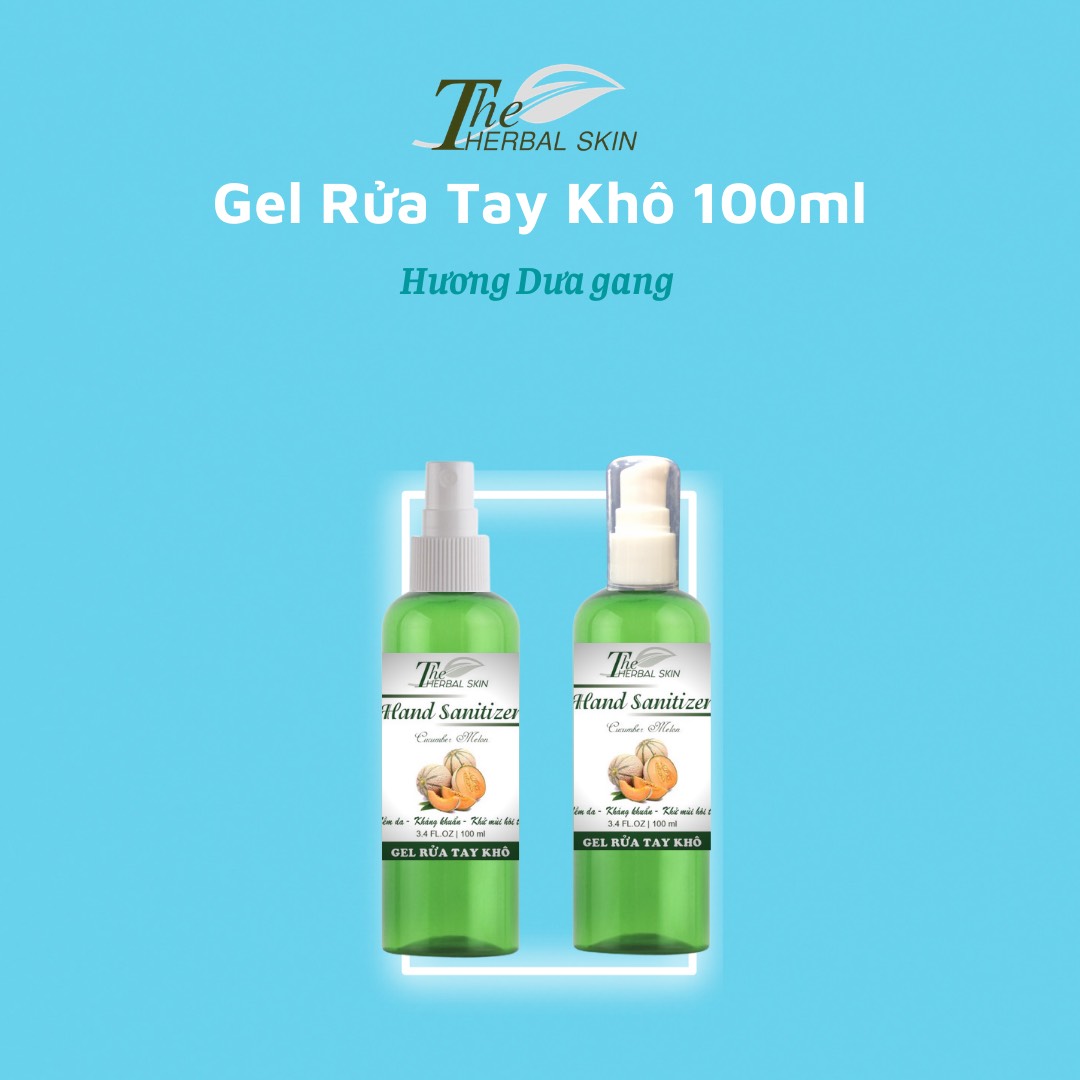 Gel rửa tay khô The Herbal Skin xát khuẩn làm mềm da tiêu diệt đến 99% vi khuẩn - 80ml