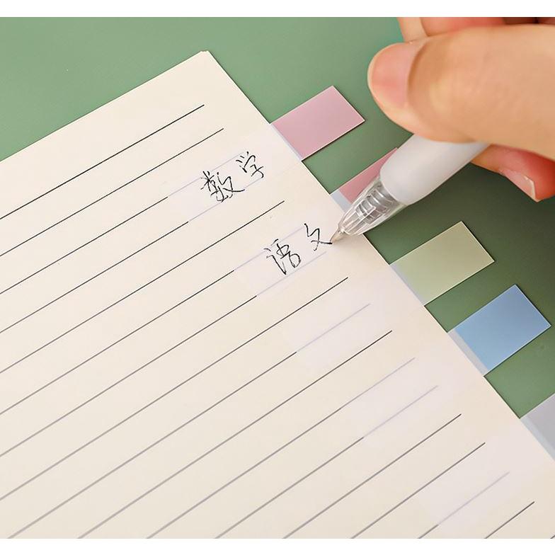 Giấy note màu vintage kèm thước kẻ tiện dụng H171