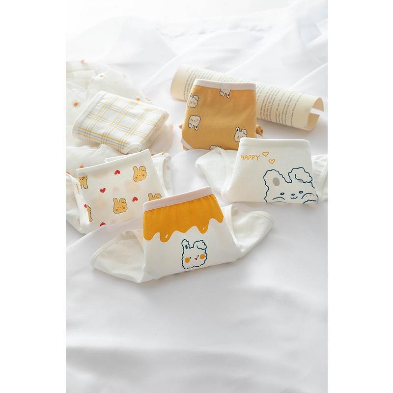 Quần Lót Nữ Cotton Kháng Khuẩn Hình Thỏ Ngang Eo . Hàng Loại Đẹp.