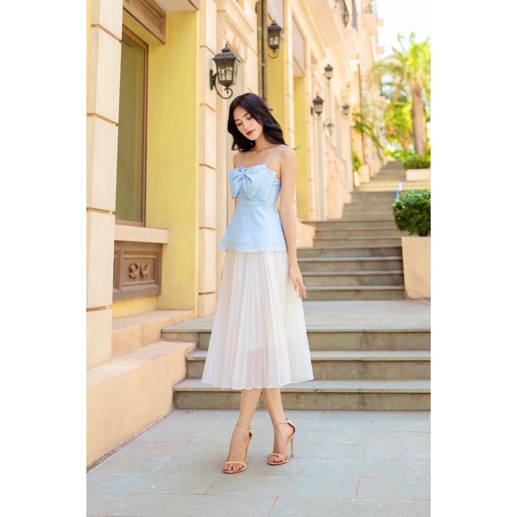 TIELA Chân váy dập ly công sở - Lona Skirt