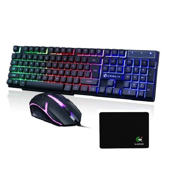 Bộ bàn phím và chuột chuyên Game Led 7 màu LIMEIDE GTX300 + Tặng lót chuột