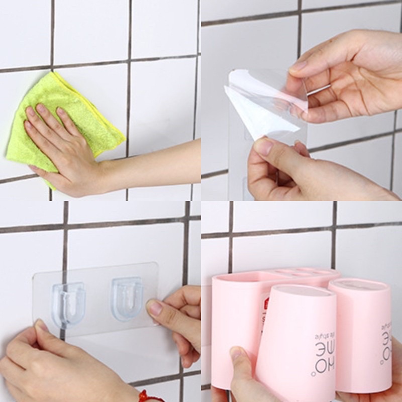 Kệ Để Bàn Chải Đánh Răng Cọ Trang Điểm Dán Tường Nhà Tắm Jodily StarHome