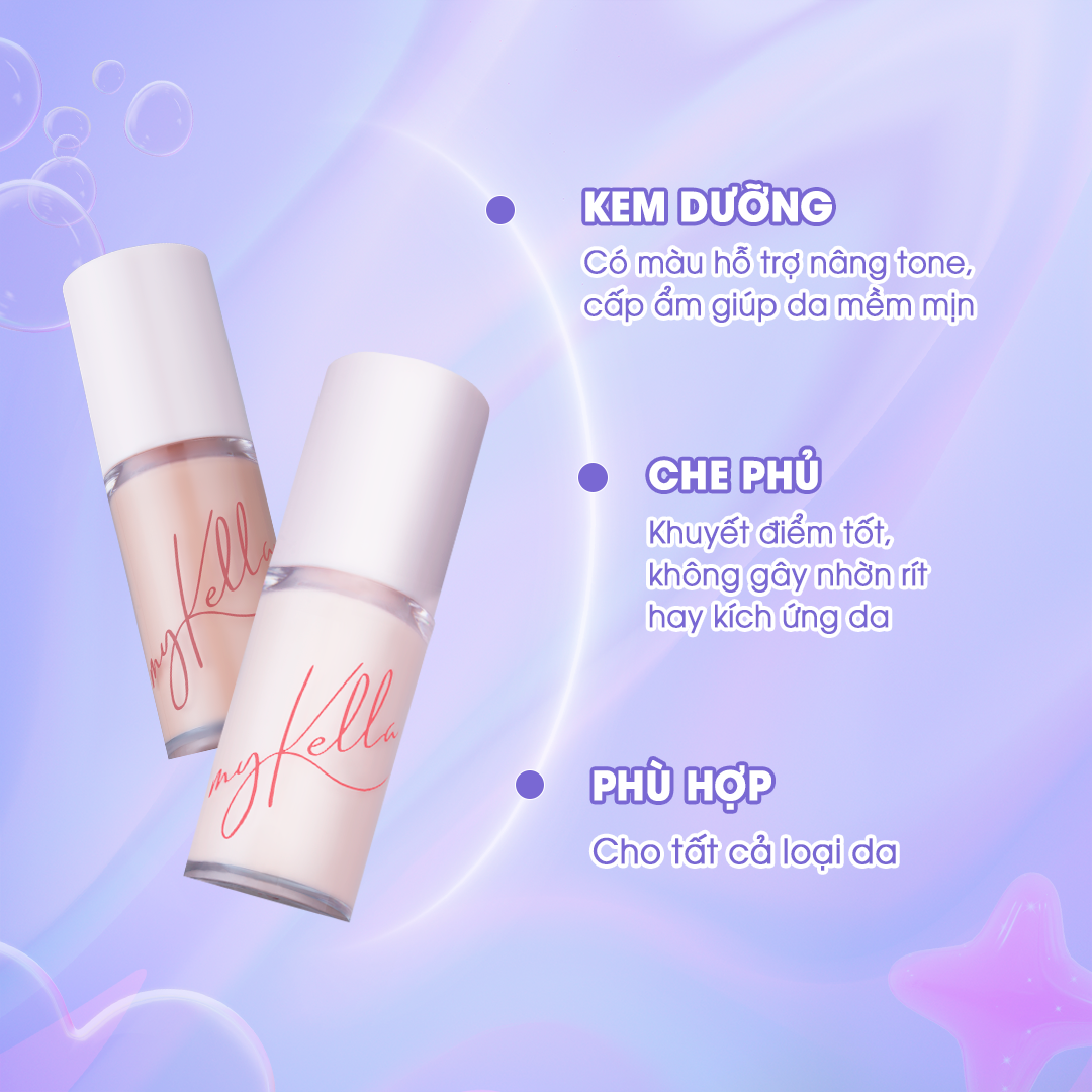 Kem Lười - Kem Dưỡng Trang Điểm myKella Nâng Tone Da, Che Phủ Hoàn Hảo, Dưỡng Da Bóng Khỏe &amp; Phù Hợp Với Mọi Loại Da - Glass Skin Tinted Moisturiser 30ml
