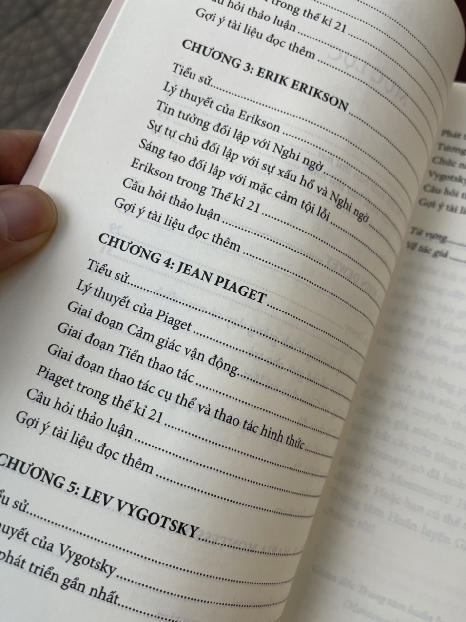 CÁC LÝ THUYẾT VỀ TRẺ EM CỦA DEWEY, MONTESSORI, ERIKSON, PIAGET VÀ VYGOTSKY - Carol Garhart Mooney - Nguyễn Bảo Trung dịch –Thái Hà - NXB Lao động