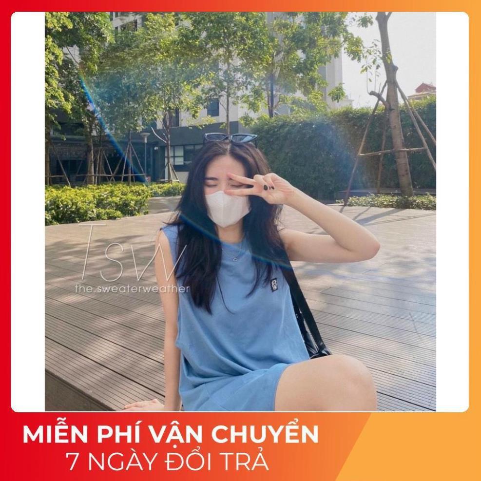 Đầm Suông Ba Lỗ Sát Nách Logo Chú Bò