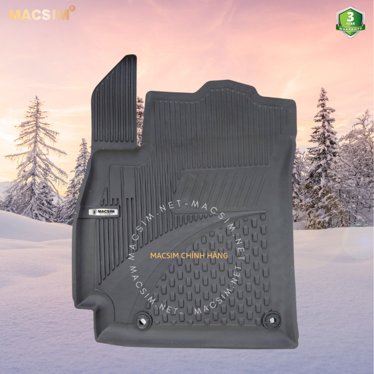 #Elantra , Thảm lót sàn ô tô nhựa TPE Silicon Hyundai Elantra 2023+ Black Nhãn hiệu Macsim