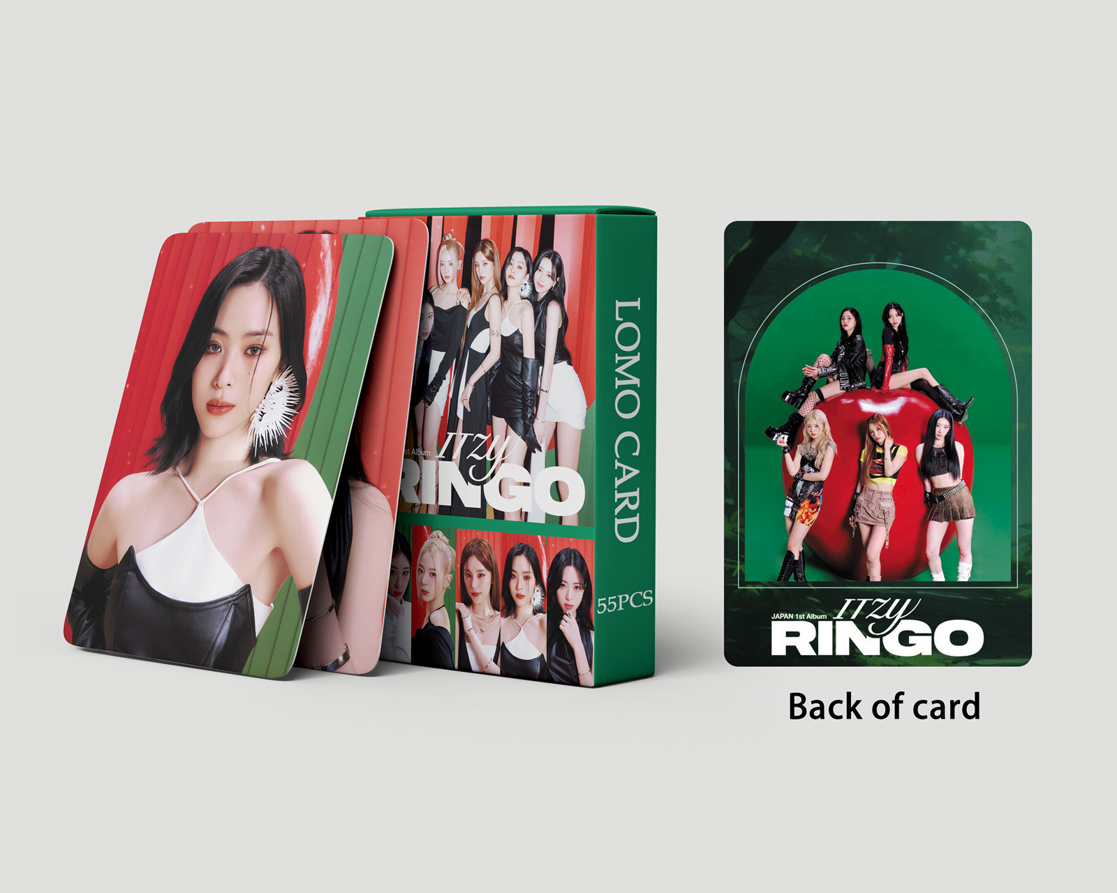 Set 55 lomo card ITZY-Japan 1st Album RINGO 2023