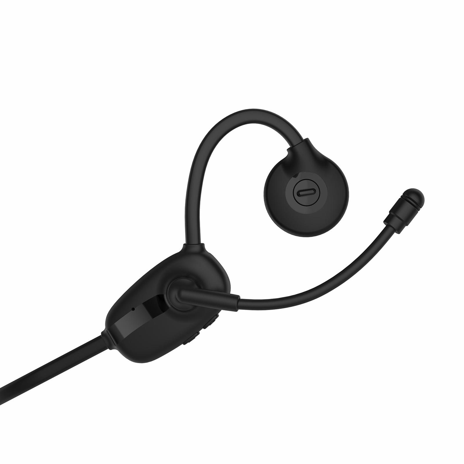 BH628 Bone Conduction Headphones Wireless BT 5.3 Earphone Outdoor Sports Headset with Earbuds Hands-free with Microphone