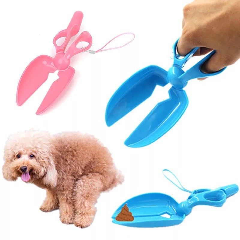 Kéo Hốt Phân Chó Bằng Nhựa, Dễ Dàng Vệ Sinh, Nhỏ Gọn Tiện Lợi, Màu Sắc Xanh Và Hồng - SP000389