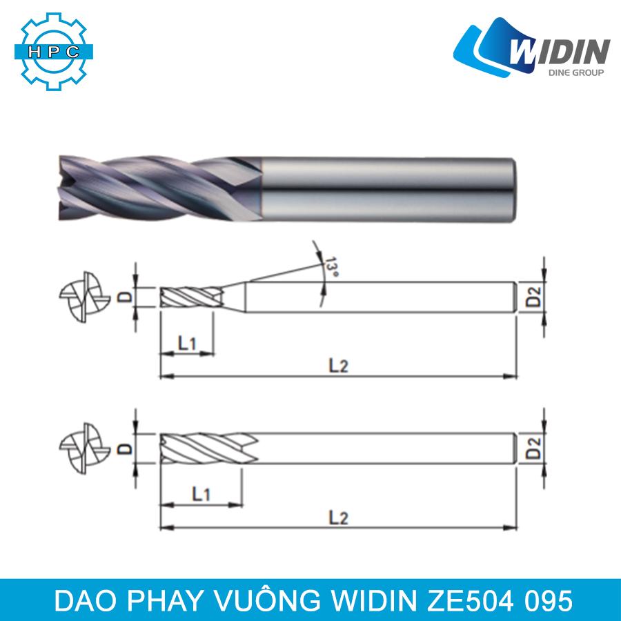 Dao phay vuông Widin ZE504 095