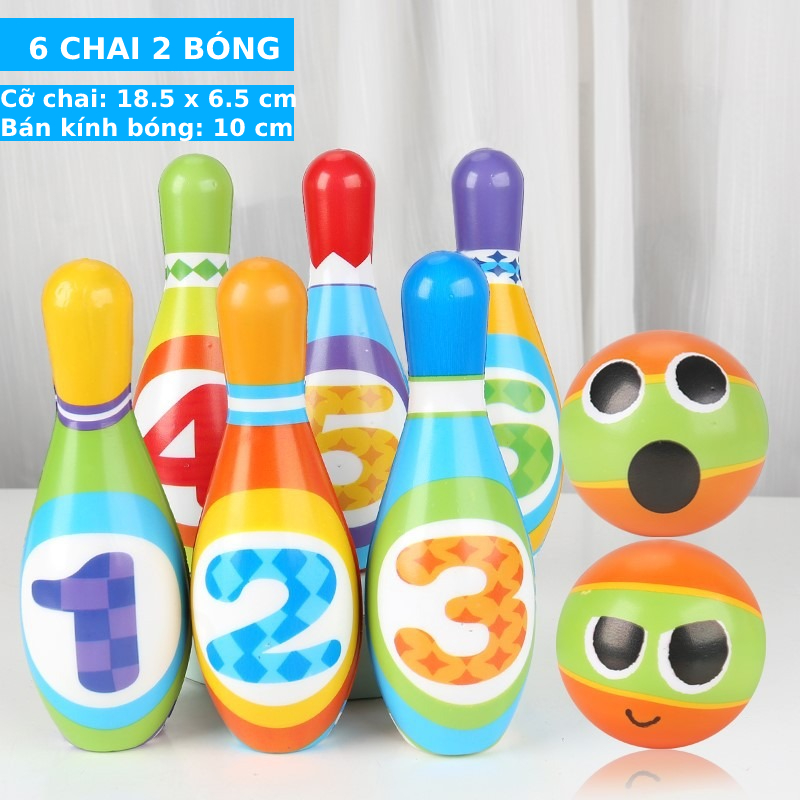 [Siêu sale] Bộ đồ chơi bowling trẻ em trong nhà và ngoài trời EASYTOYS giúp trẻ em 3-6 tuổi phát triển t